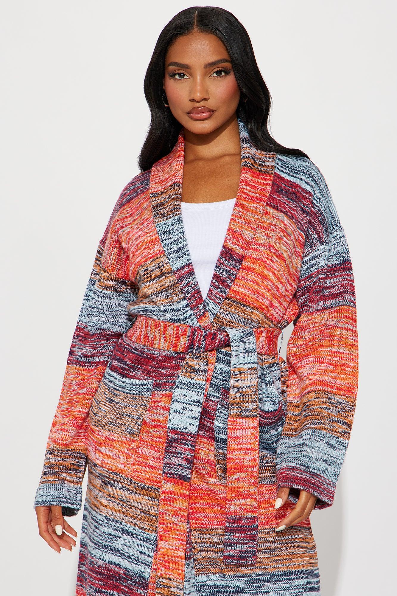 Making Magic Color Block Cardigan - Multi Color Female Product Image