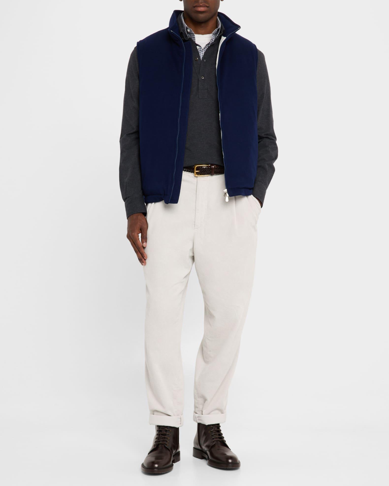 Men's Wool Full-Zip Vest Product Image