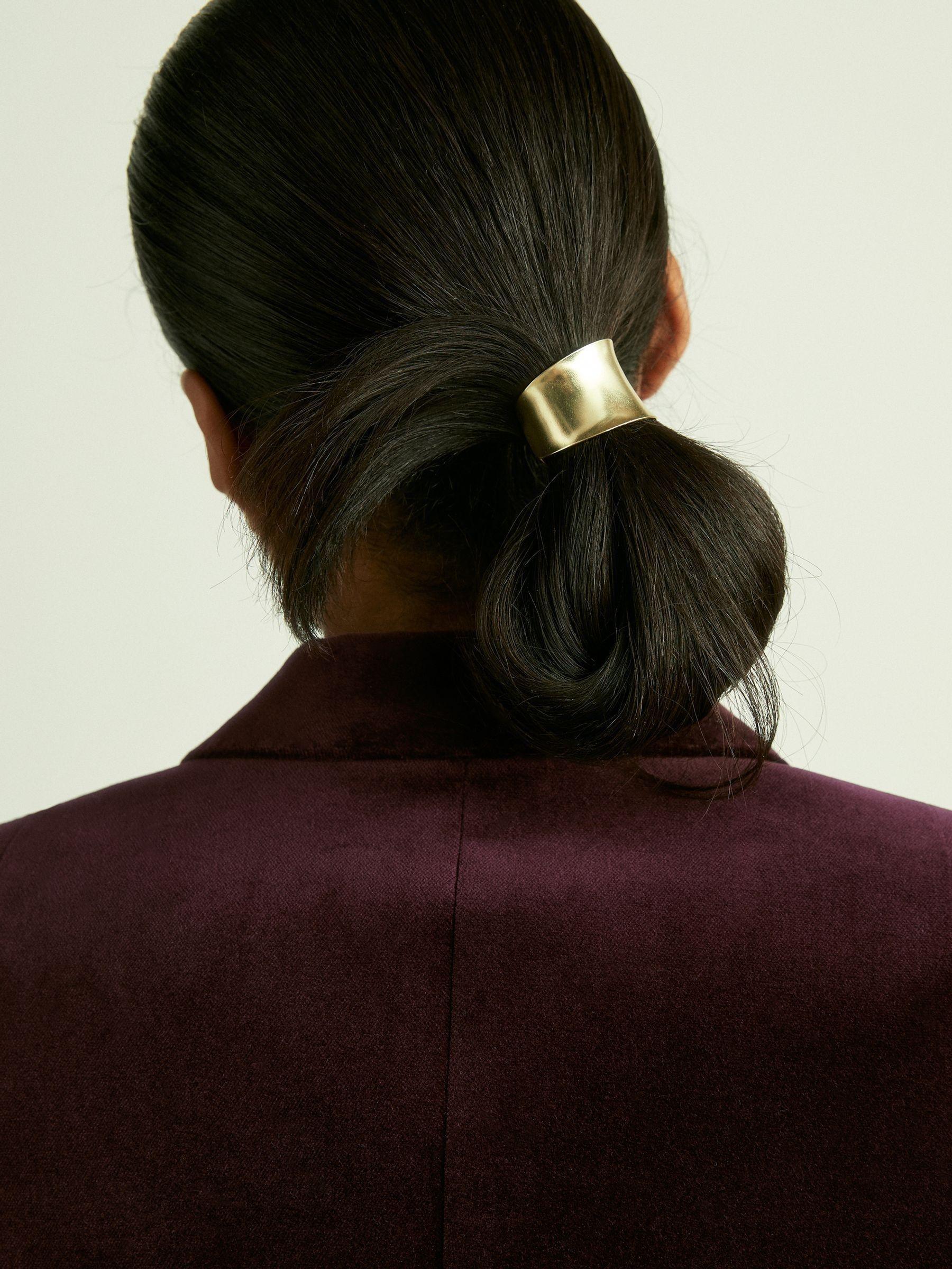 Petite Jersey Twist-Detail Midi Dress in Grey Product Image