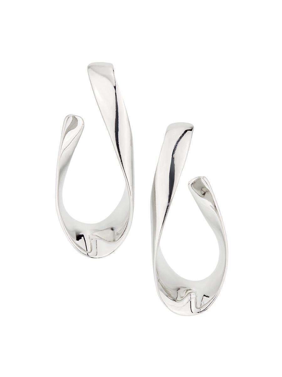 Womens Goldtone Hoop Earrings Product Image