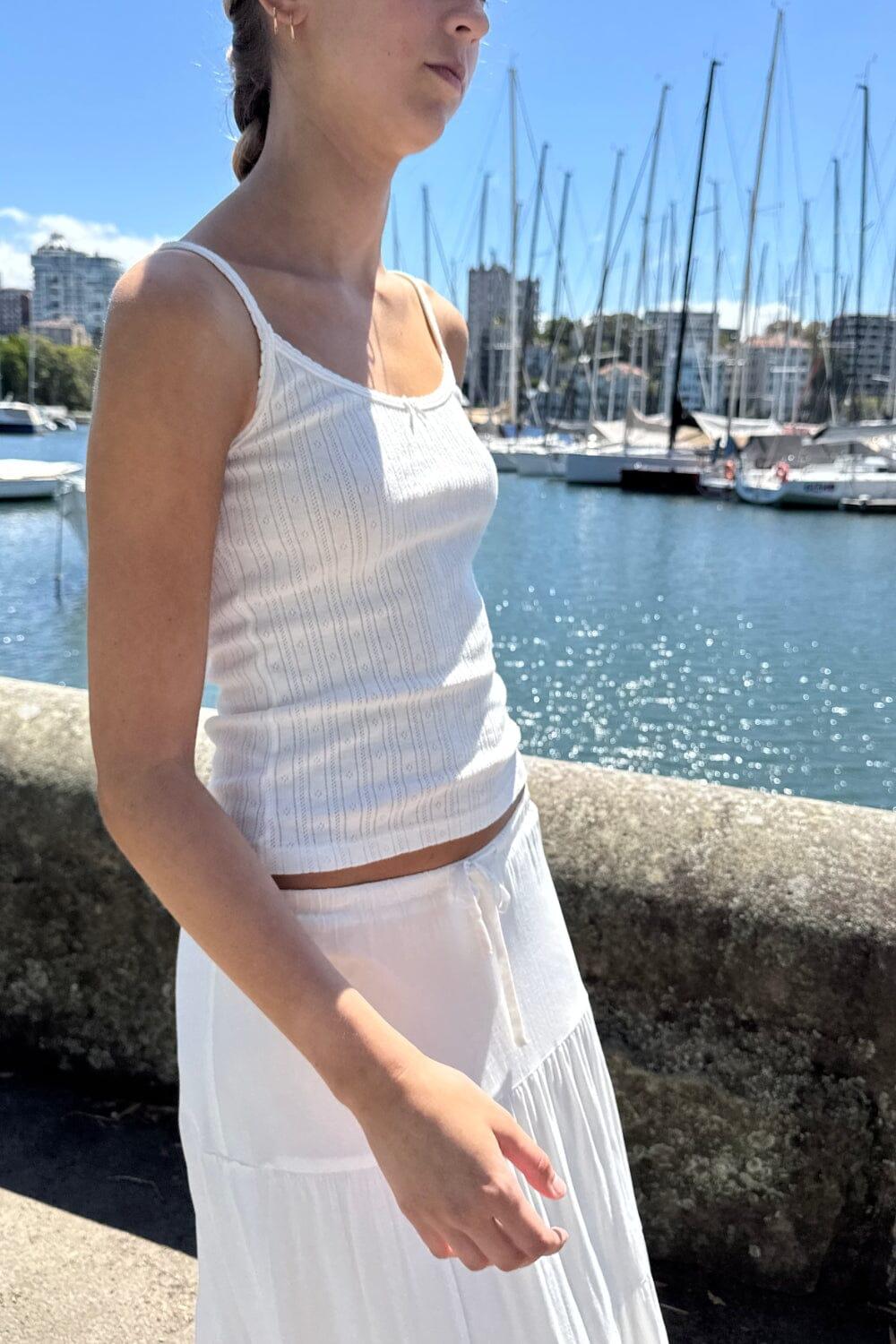 Skylar Ribbed Eyelet Tank Product Image