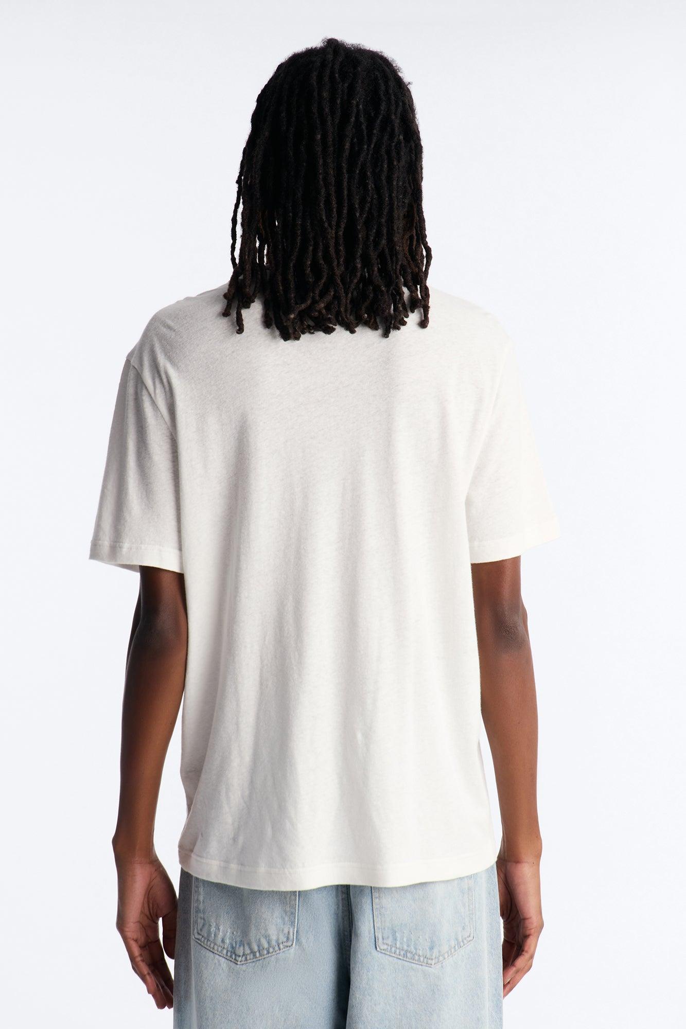 Bahamas Linen Crew Tee - White Male Product Image
