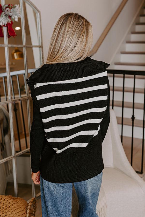 Midnight Dreams Stripe Sweater Vest In Black Product Image