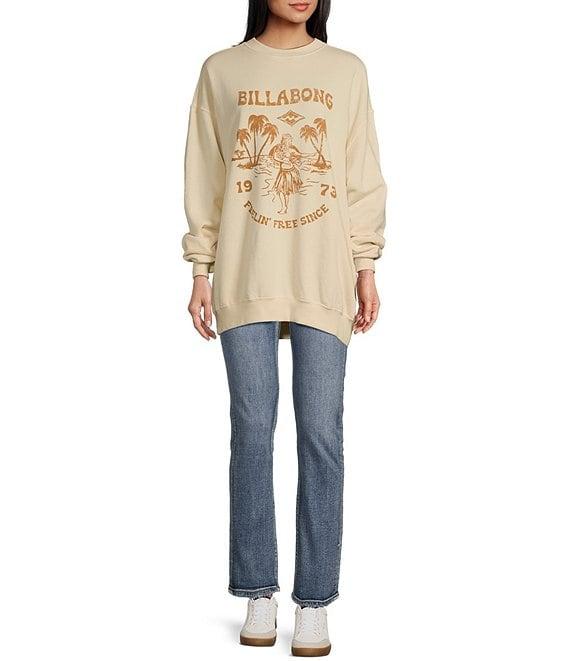 Billabong Ride In Crew Oversized Graphic Sweatshirt Product Image