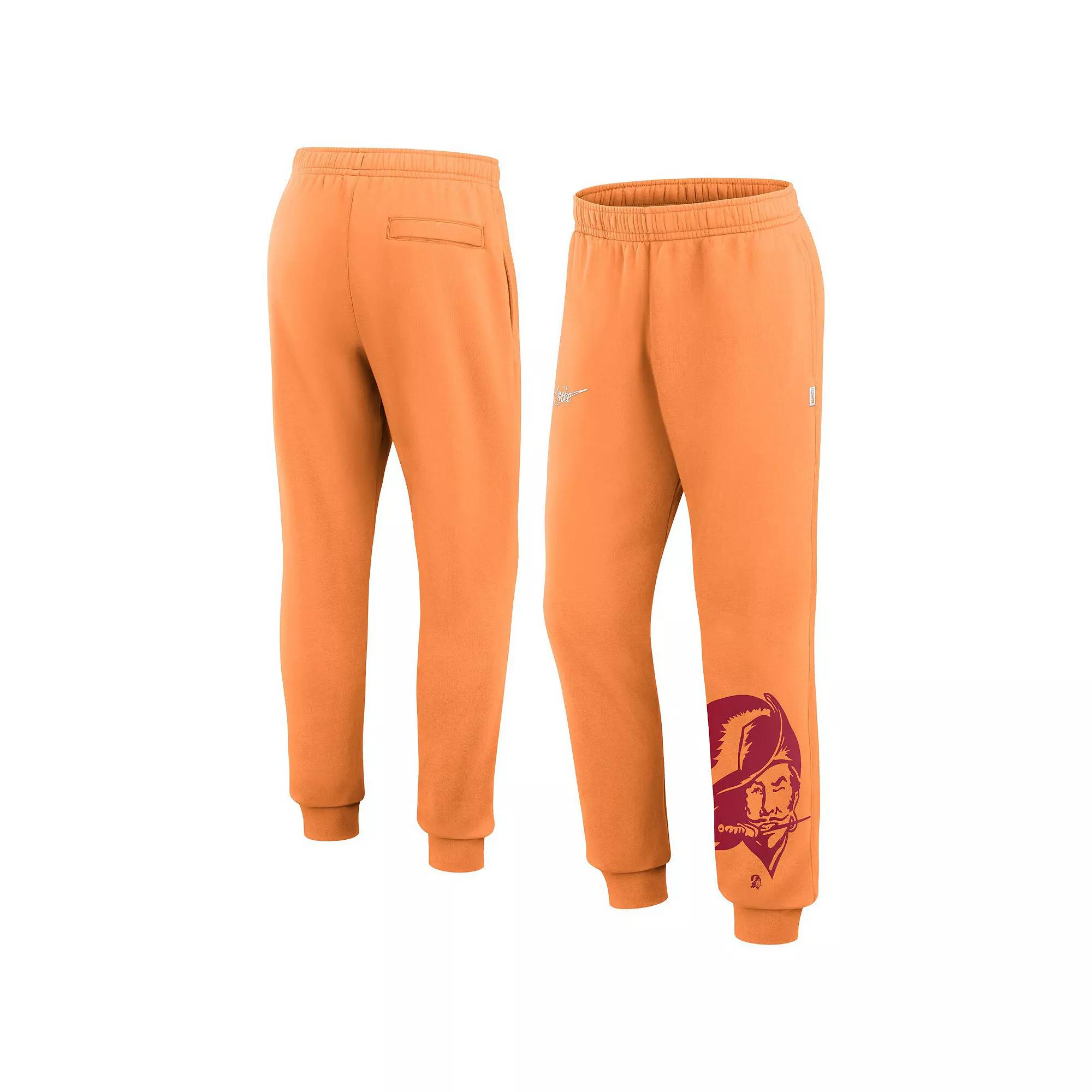 Men's Nike Orange Tampa Bay Buccaneers Logo Crop Joggers, Size: 2XL Product Image