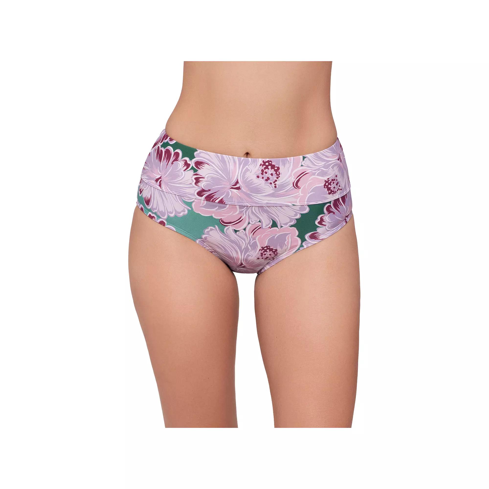Women's Eco Beach High Waisted Swim Briefs,  Product Image