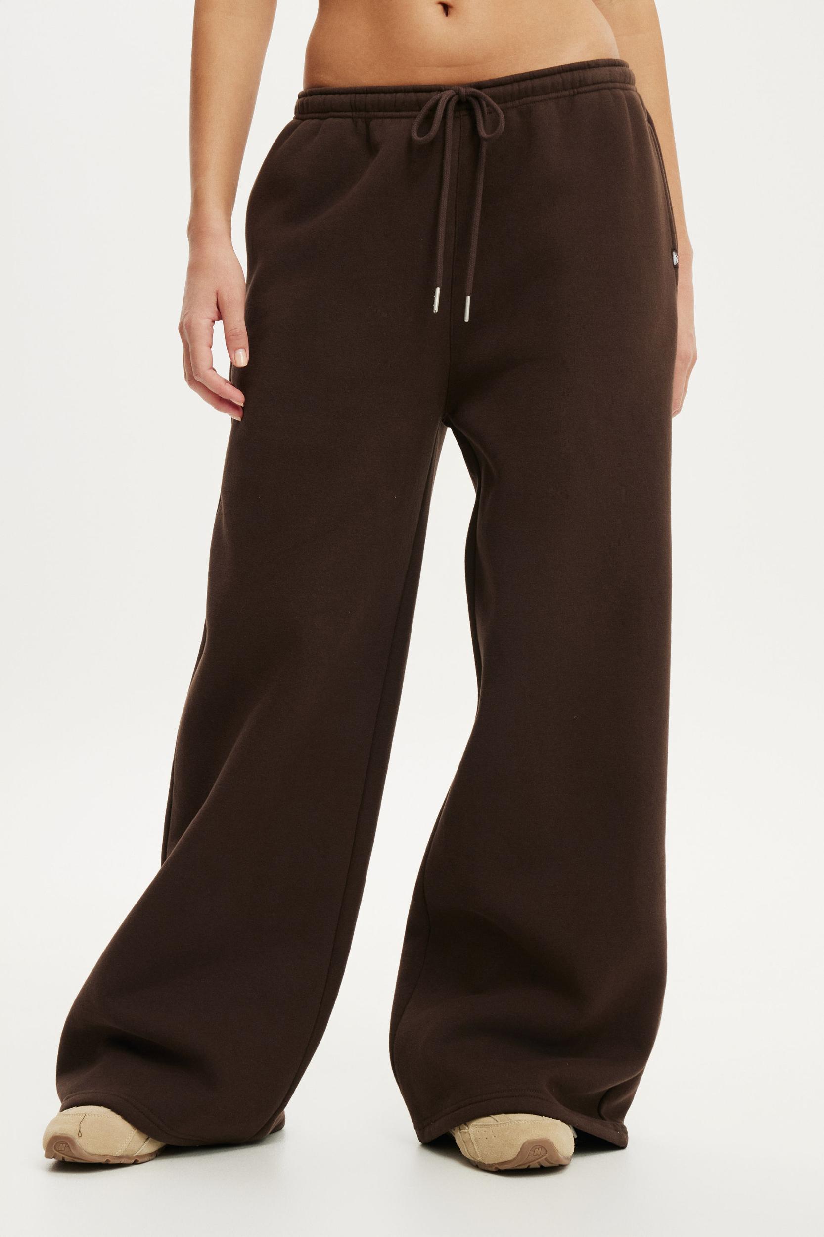Plush Tie Waist Wide Leg Sweatpant Product Image