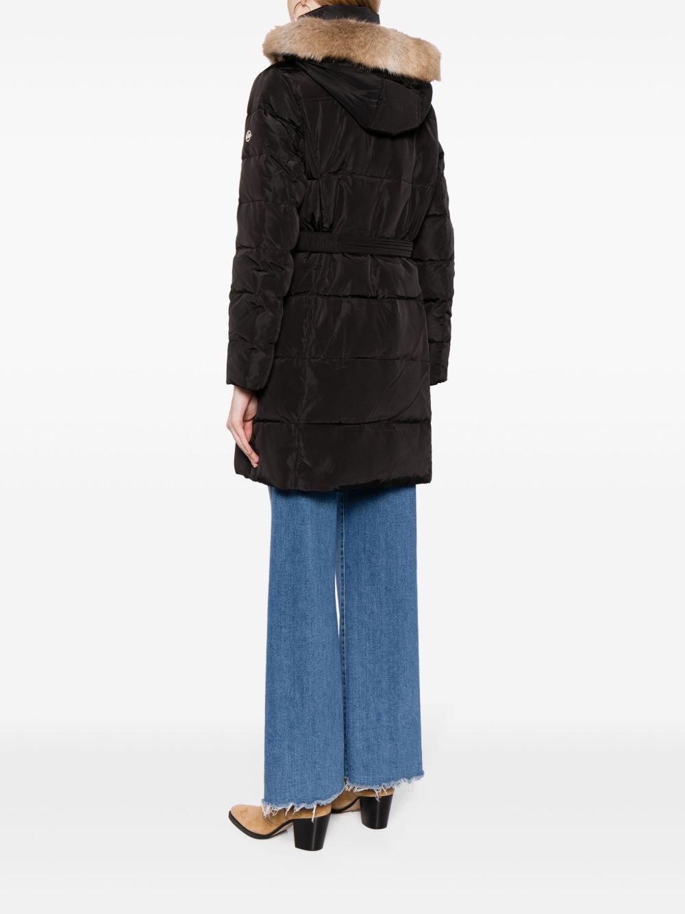 belted puffer coat Product Image
