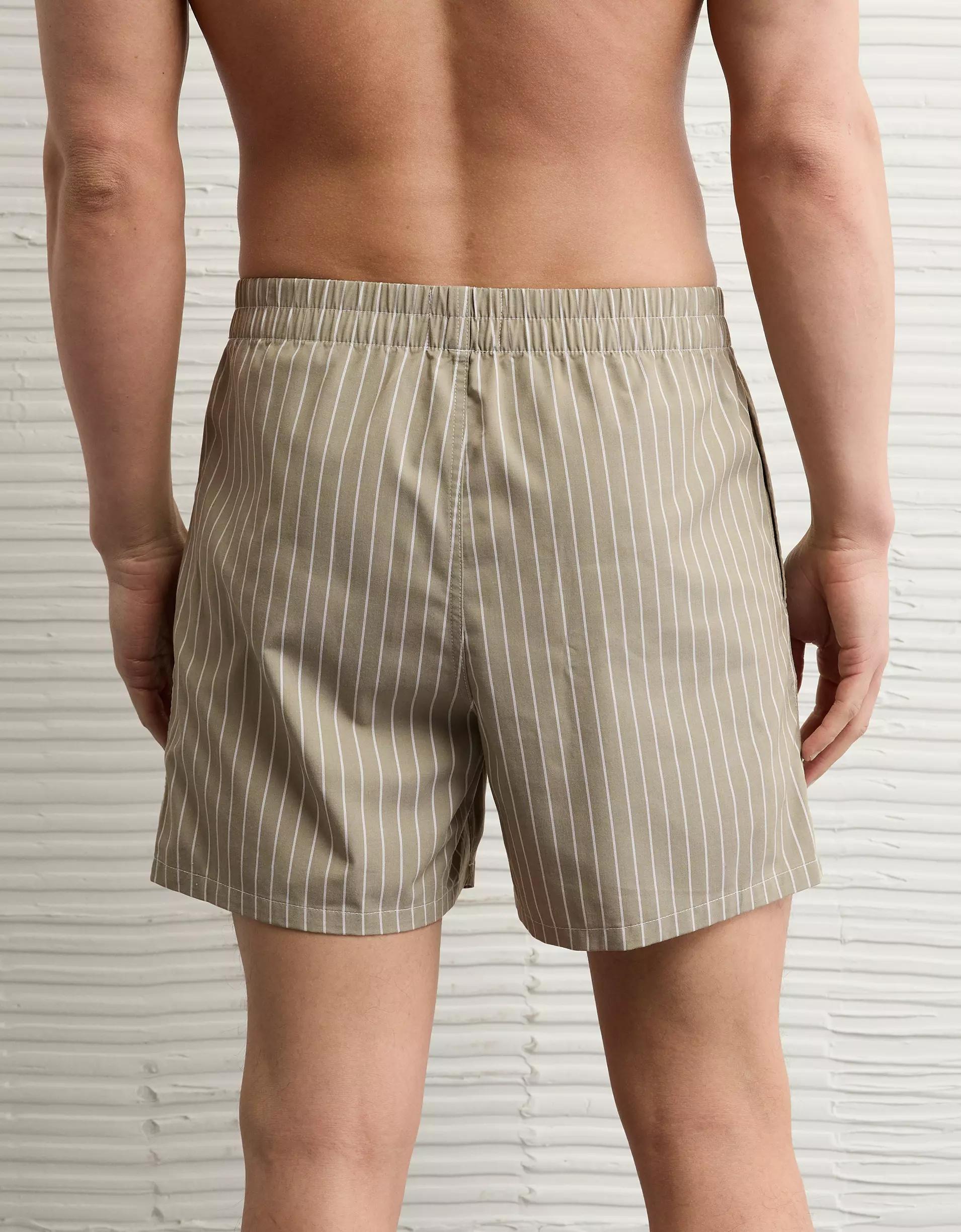 AEO Men's Striped Poplin Pocket Boxer Short Product Image