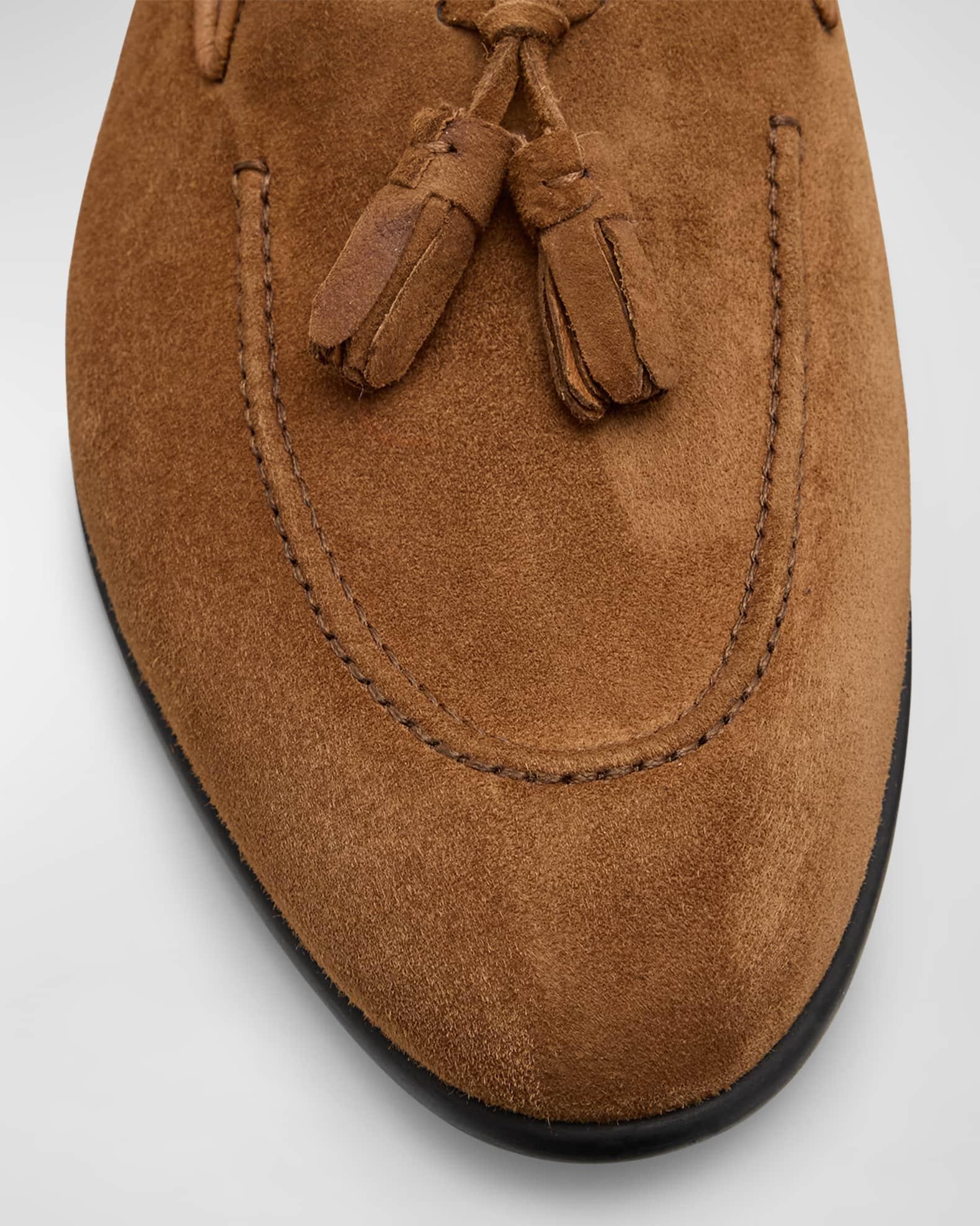 Men's Suede Penny Loafers Product Image