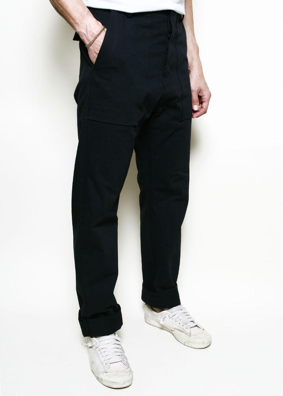 Fatigue Pants // Black Herringbone Product Image