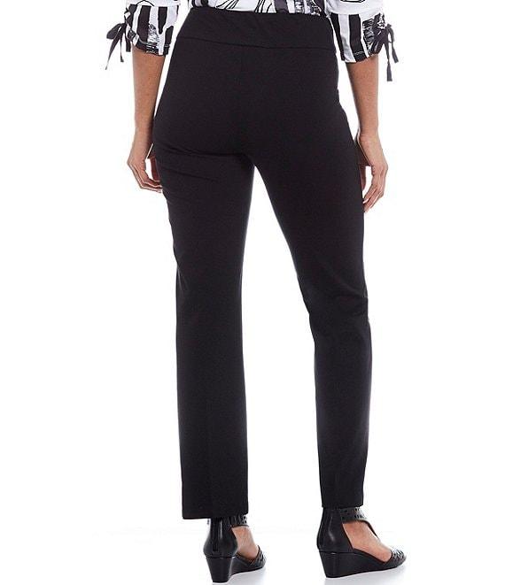Slimsation® by Multiples Petite Size Pull-On Relaxed Straight Leg Pants Product Image