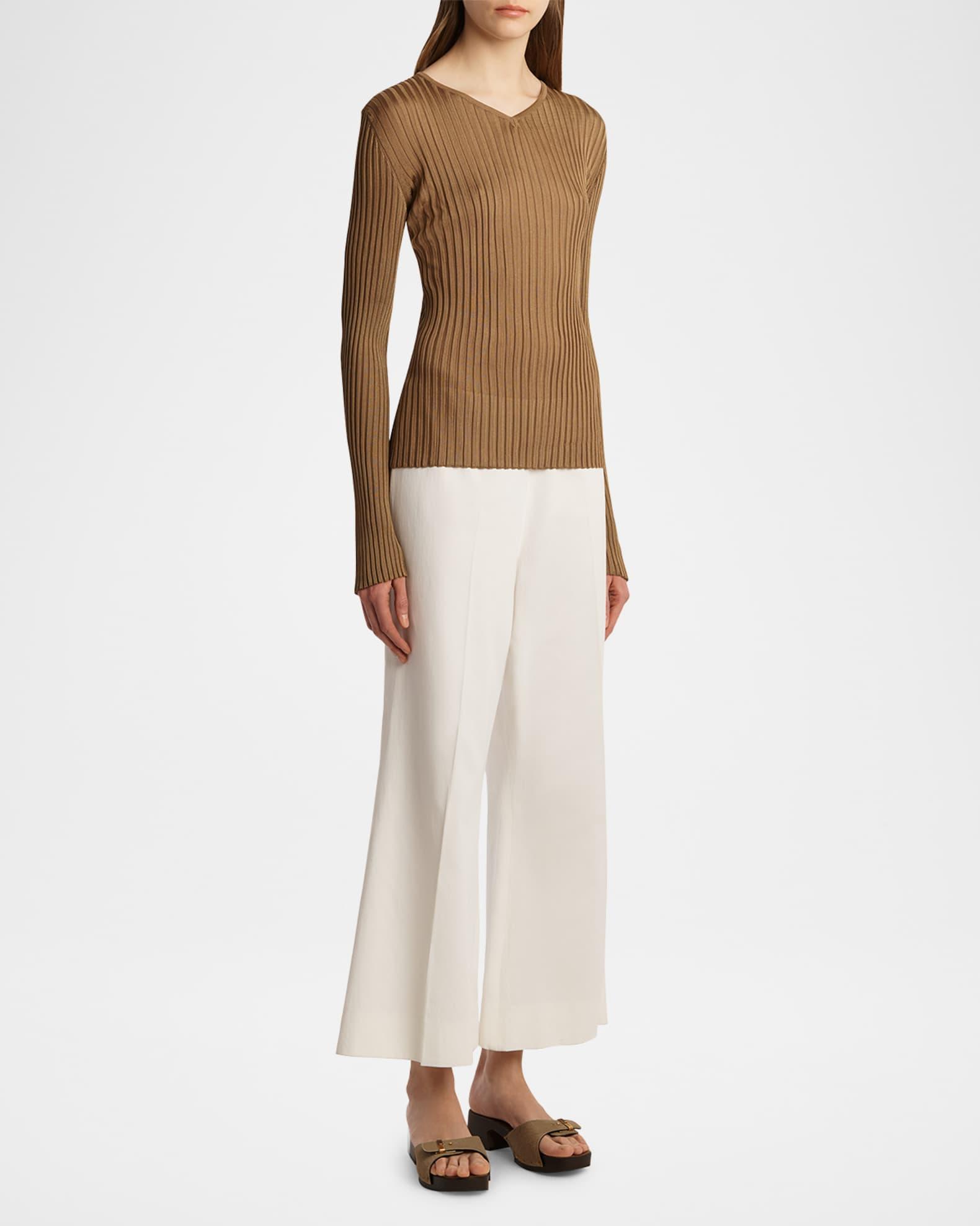 Tia Long-Sleeve Rib Top Product Image