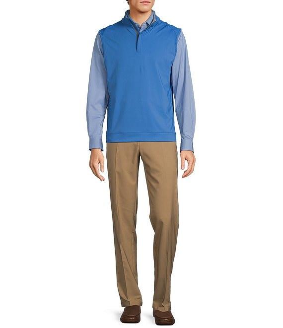 Roundtree & Yorke Performance Solid Quarter-Zip Vest Product Image