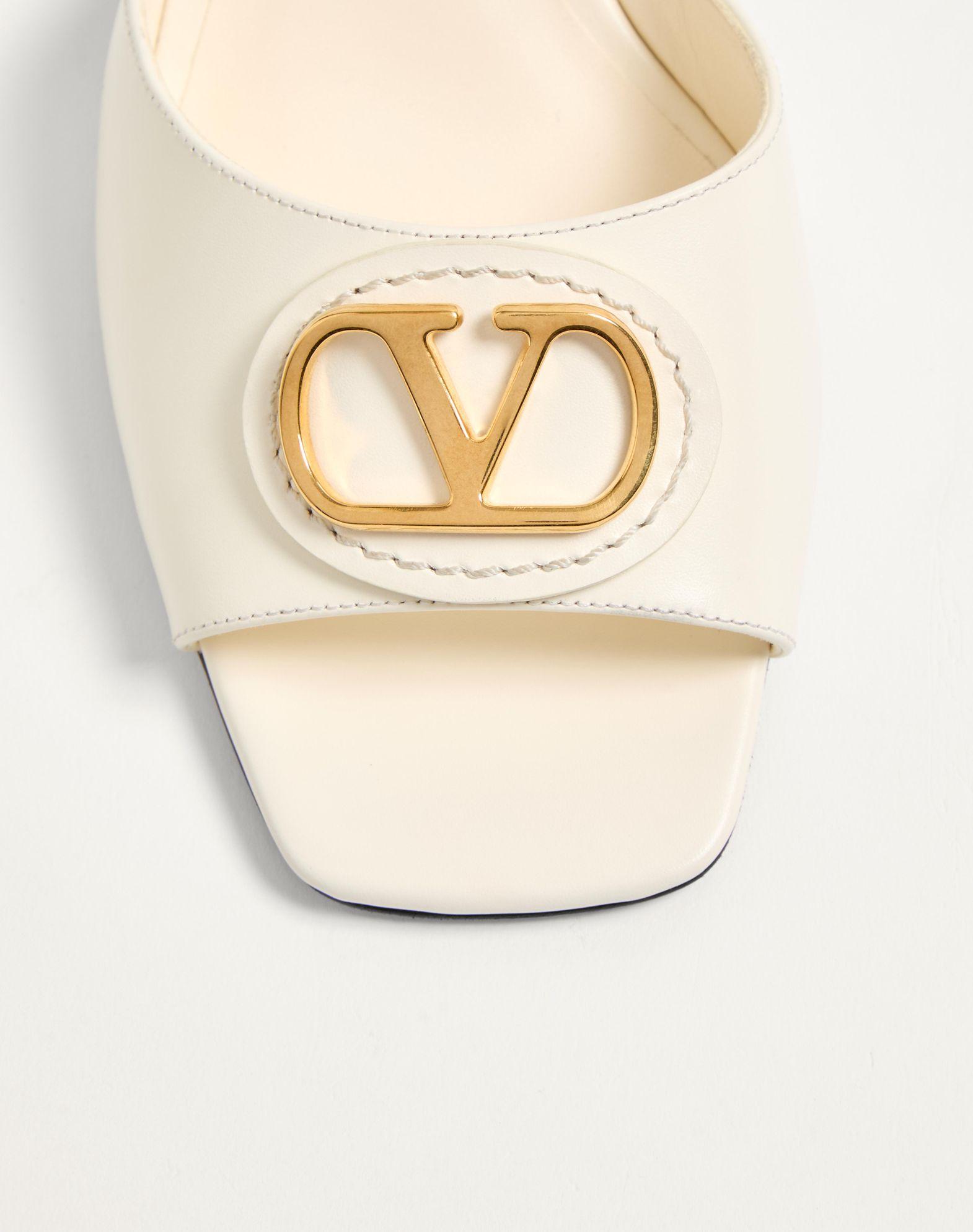 Vlogo Signature Slide Sandal In Calfskin 60Mm Product Image
