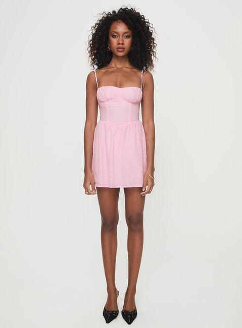 Mckilah Mini Dress Pink Product Image