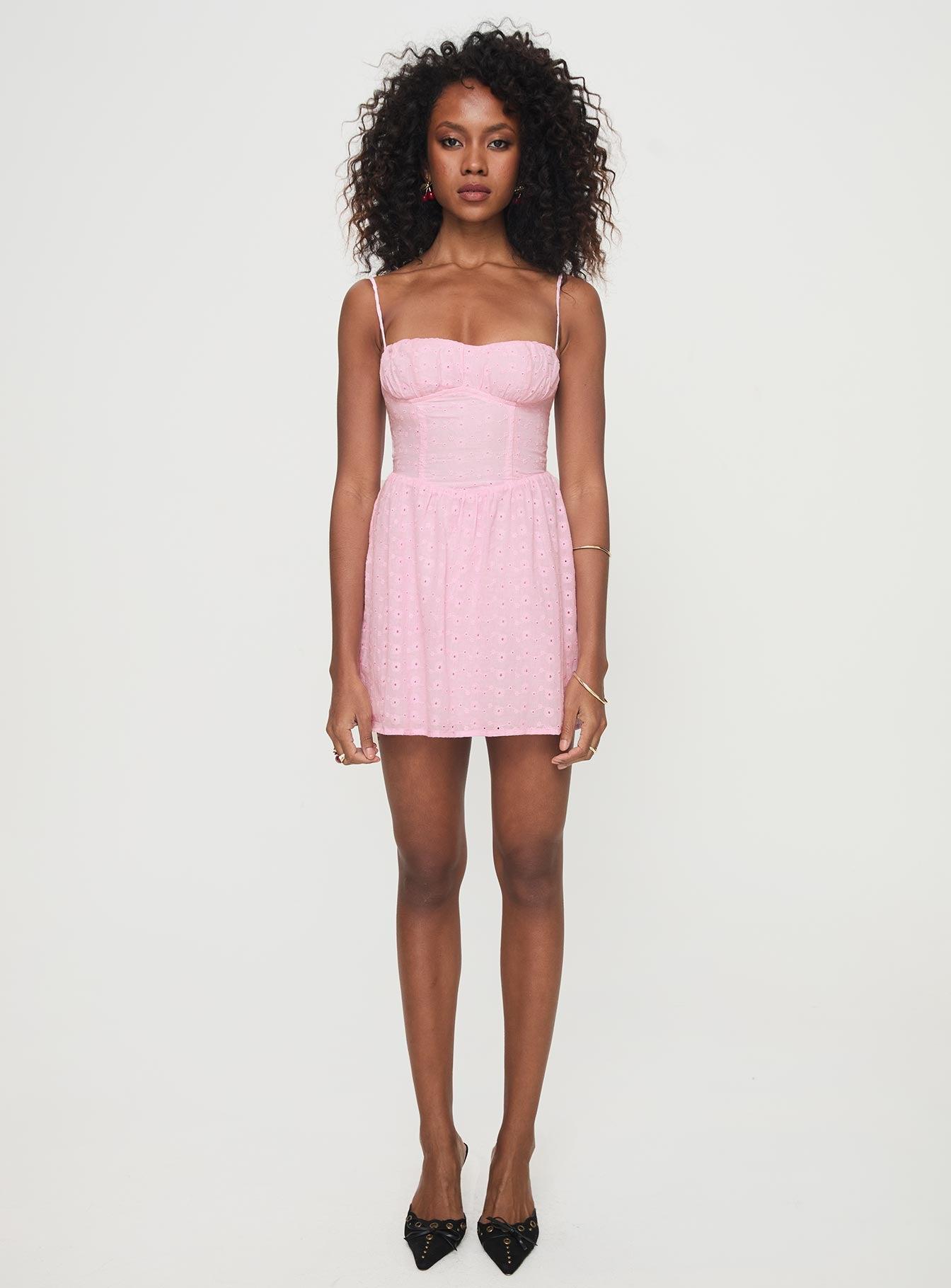 Mckilah Mini Dress Pink Product Image