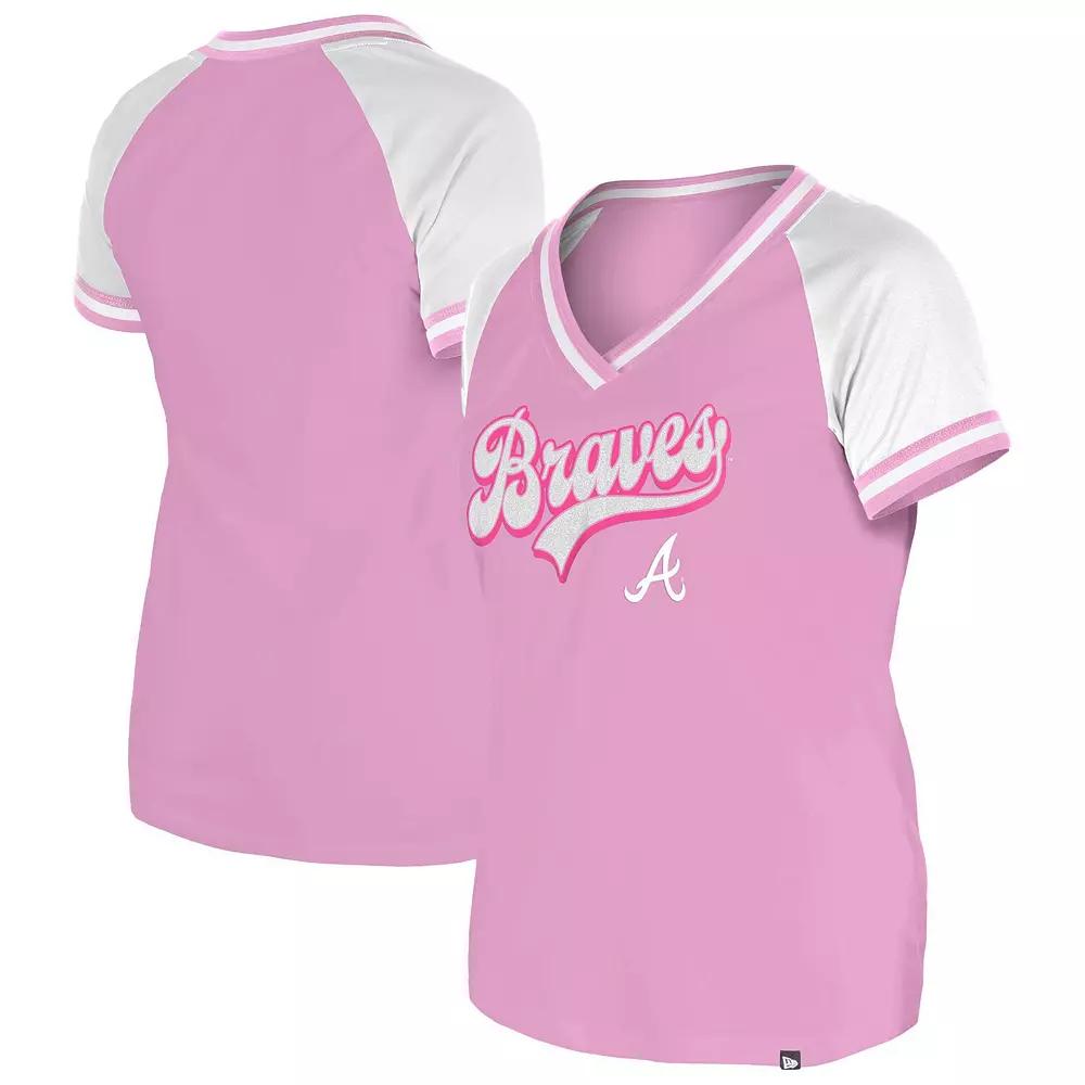 Women's New Era Light Pink Minnesota Twins Gameday V-Neck T-Shirt,  Product Image