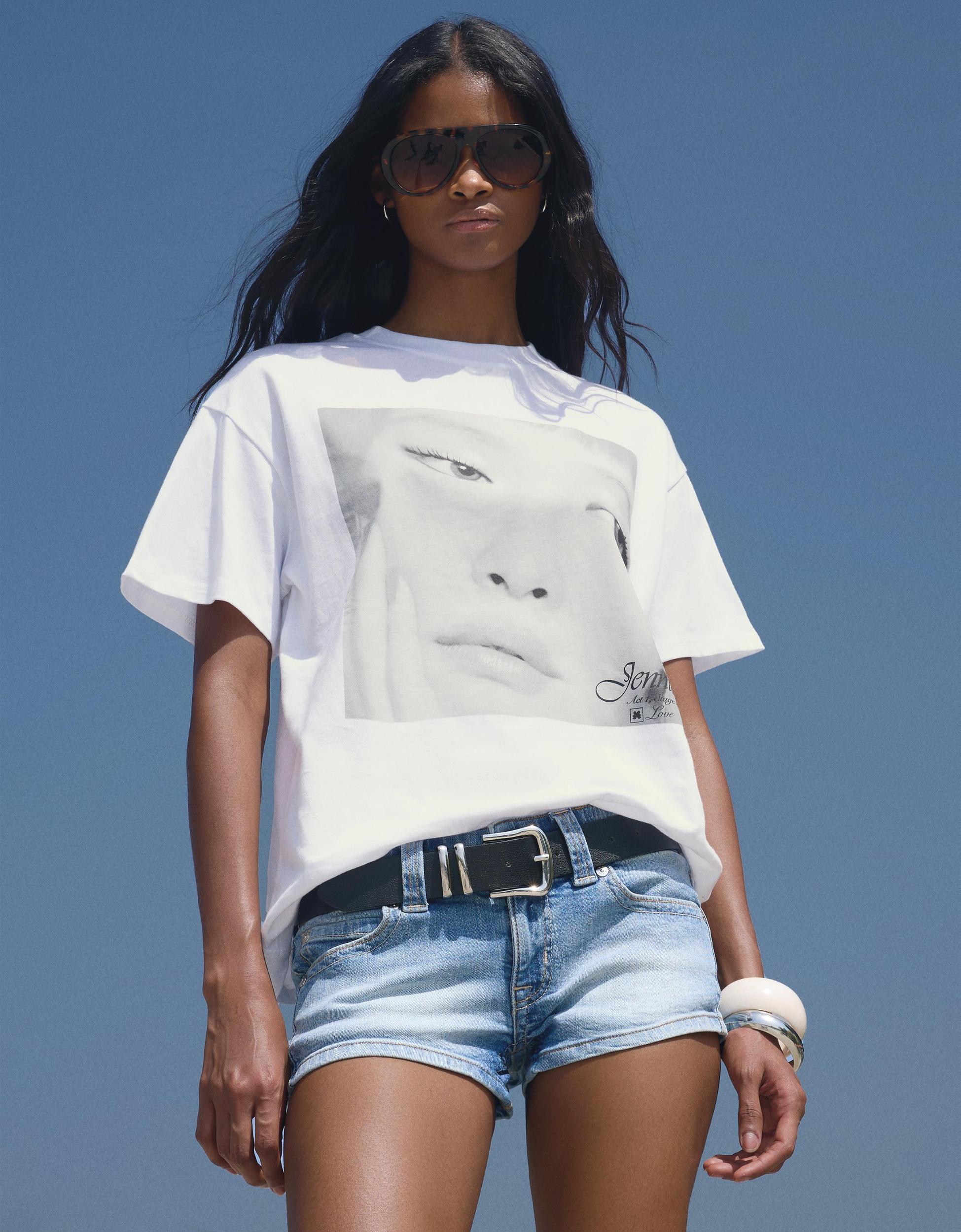 Mini denim shorts Product Image