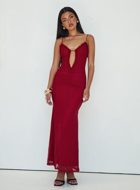 Capisce Maxi Dress Red Product Image
