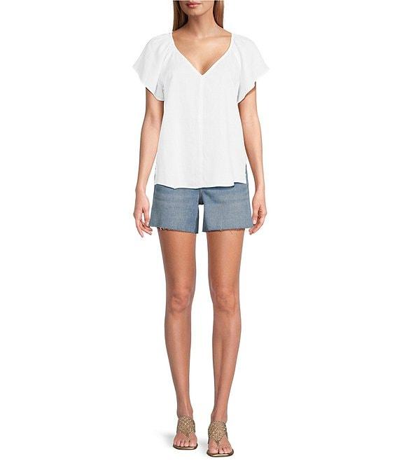 Tommy Bahama Coastalina Linen V-Neck Flutter Top Product Image