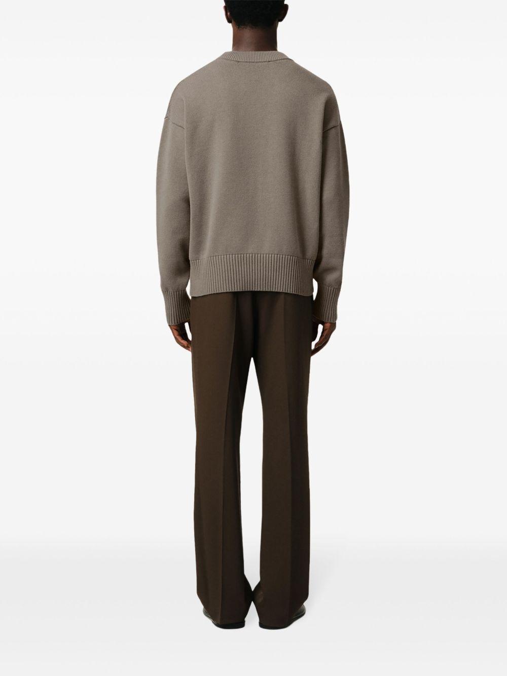 logo-embroidered crew-neck sweater Product Image