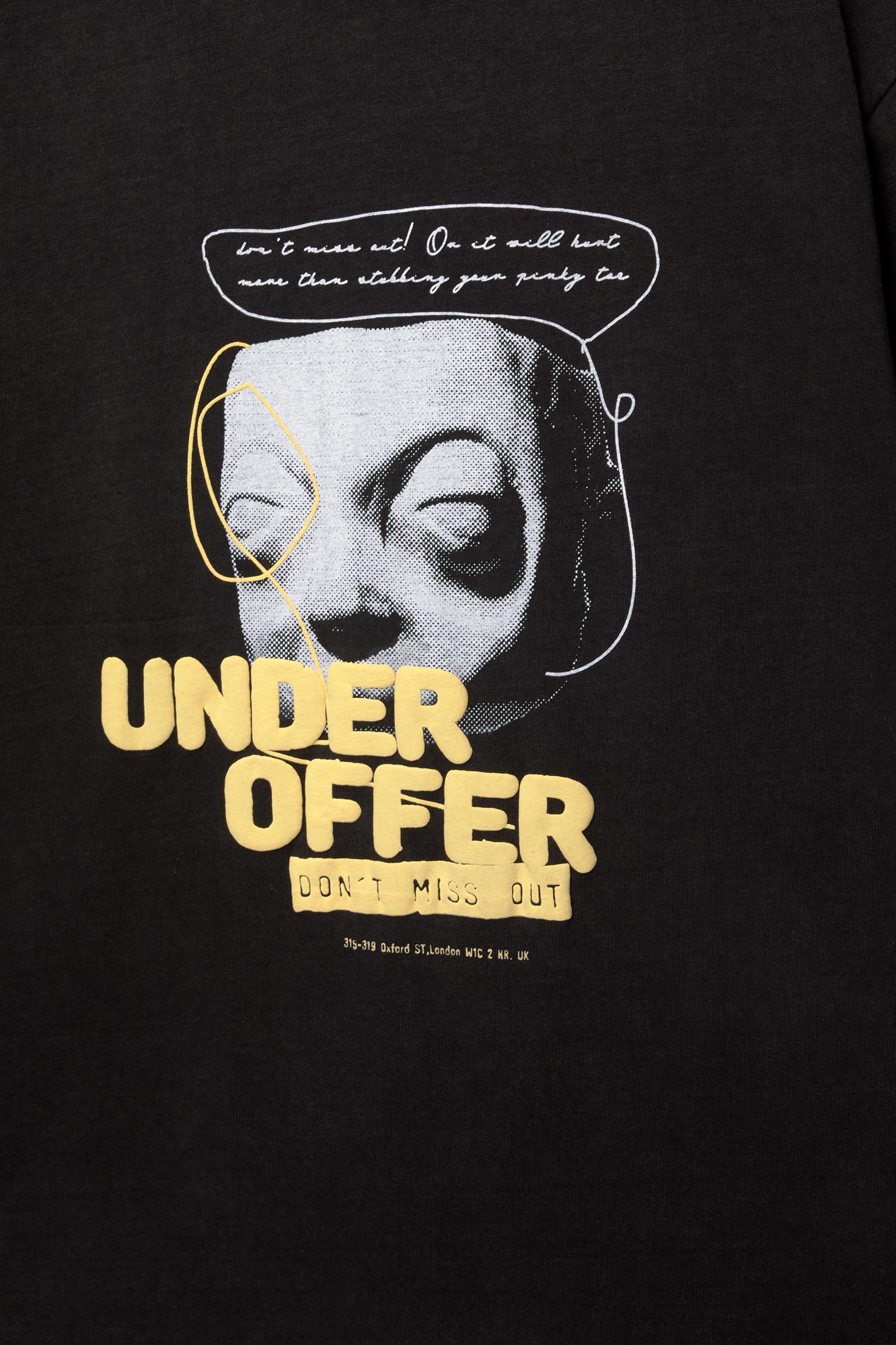 STWD T-shirt with raised slogan Product Image