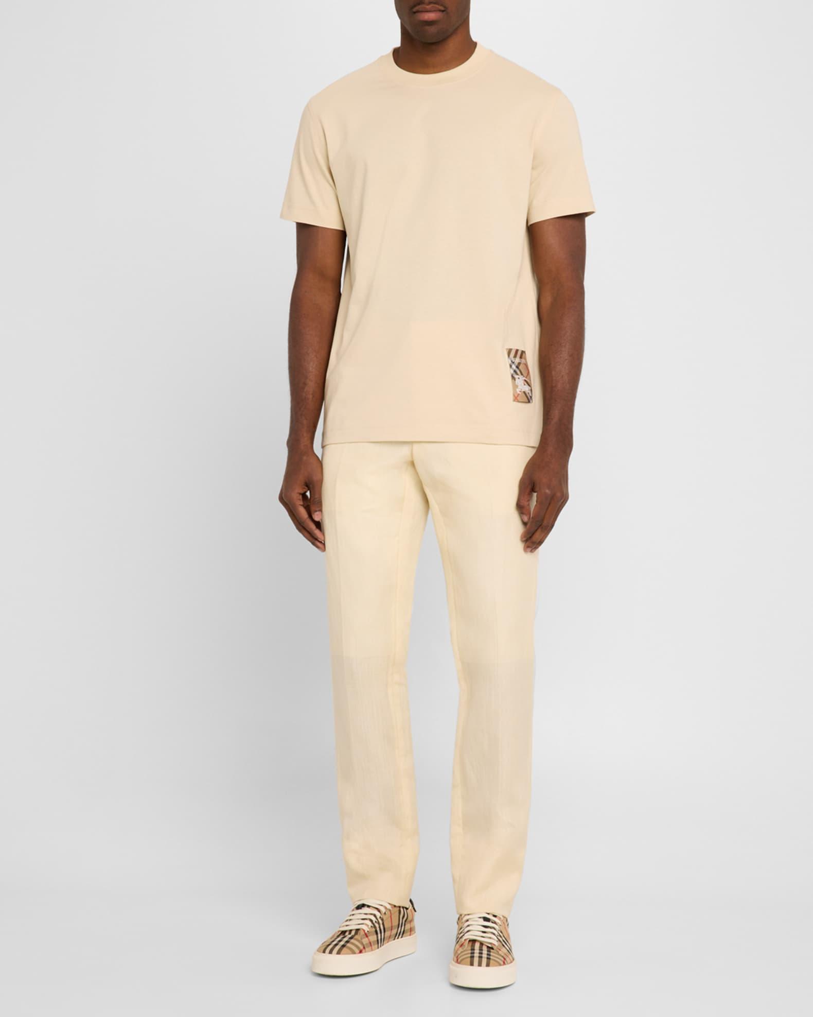 Men's Check Label T-Shirt Product Image