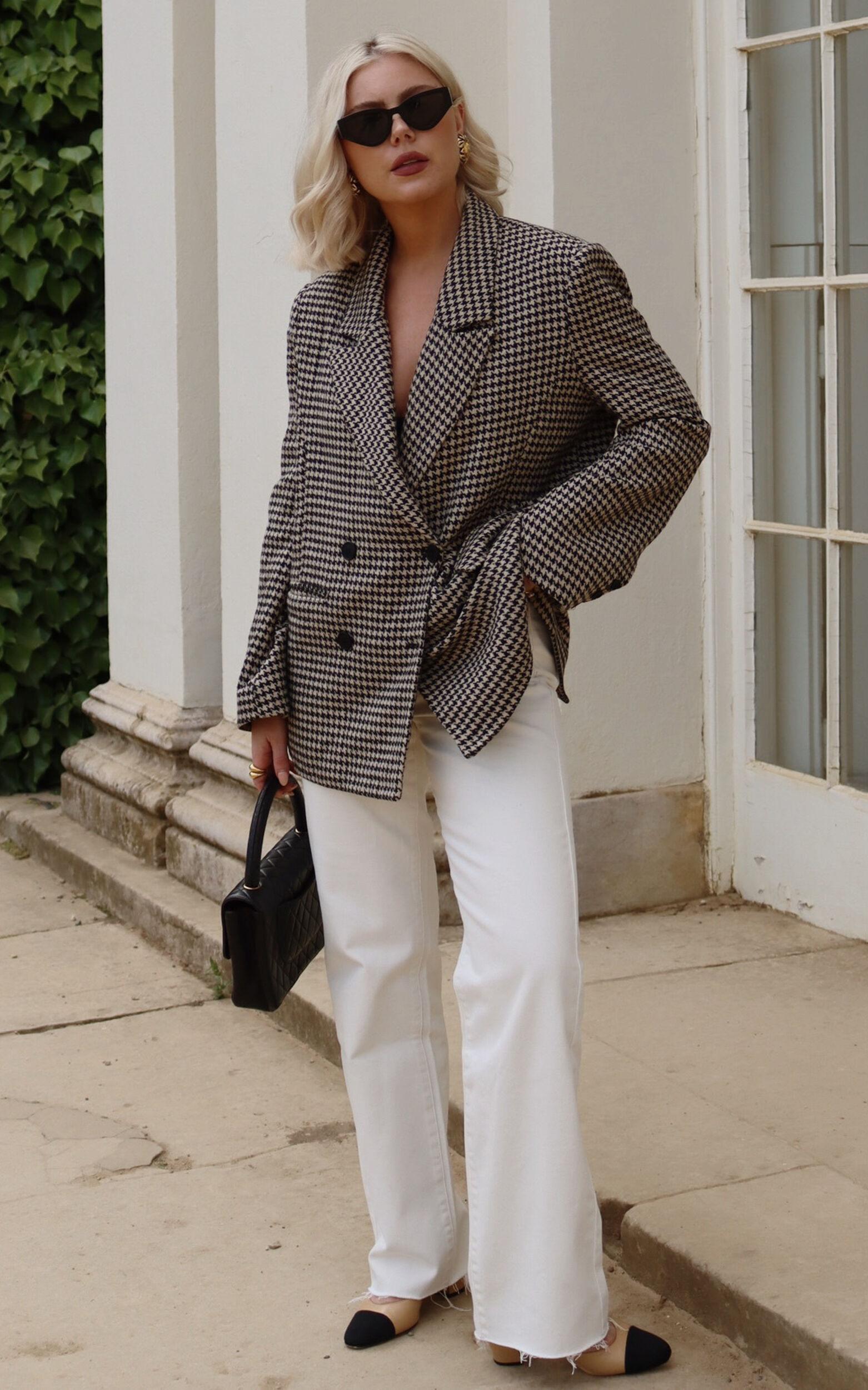 Dexter Jeans - High Waisted Straight Leg Denim Jeans in Ecru Product Image