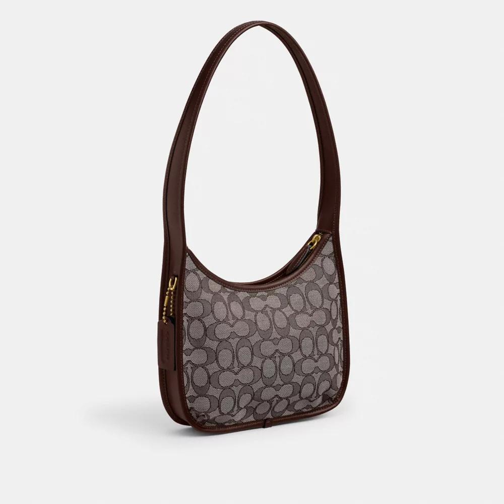 Curve Zip Bag In Signature Jacquard Product Image
