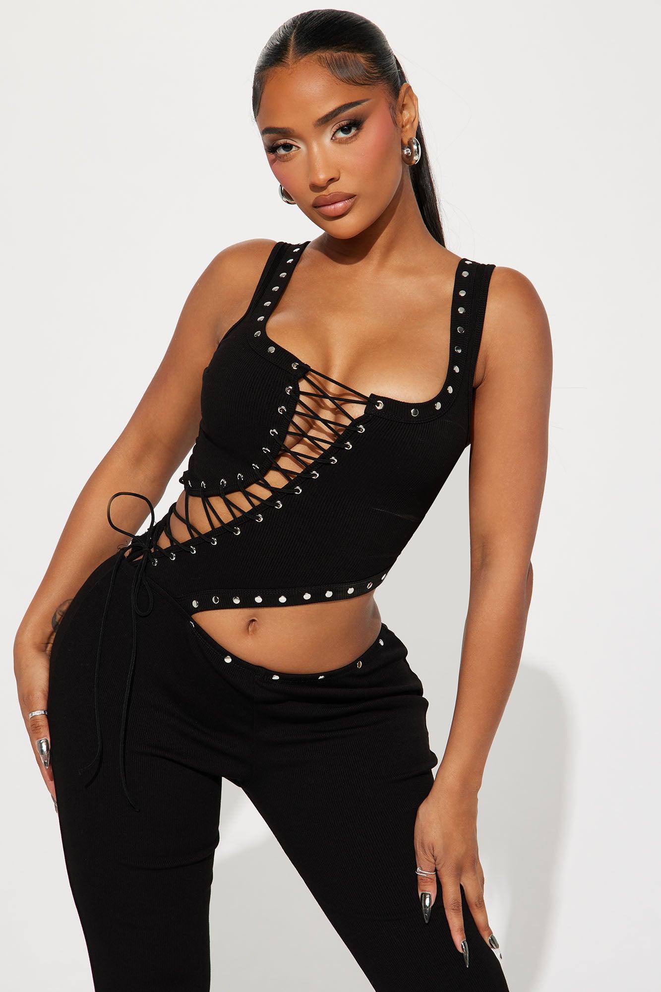 Zarine Ribbed Jumpsuit - Black Product Image