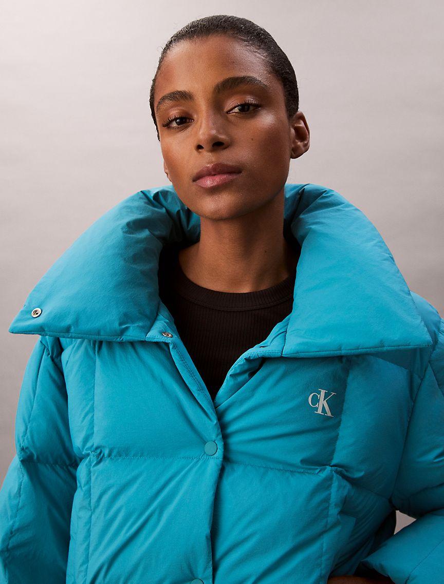 Crinkle Nylon Puffer Jacket Product Image