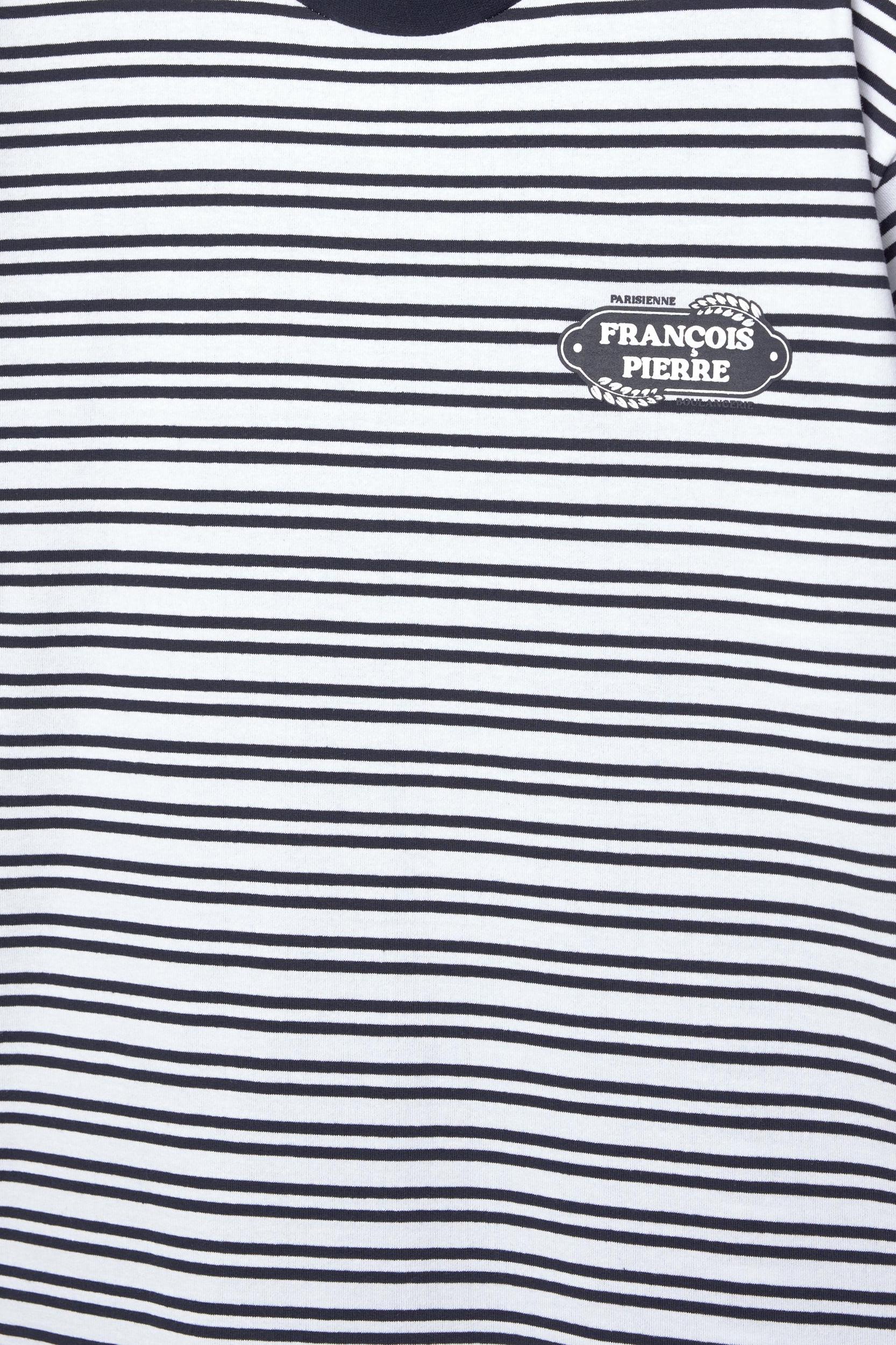 Paris menu striped T-shirt Product Image