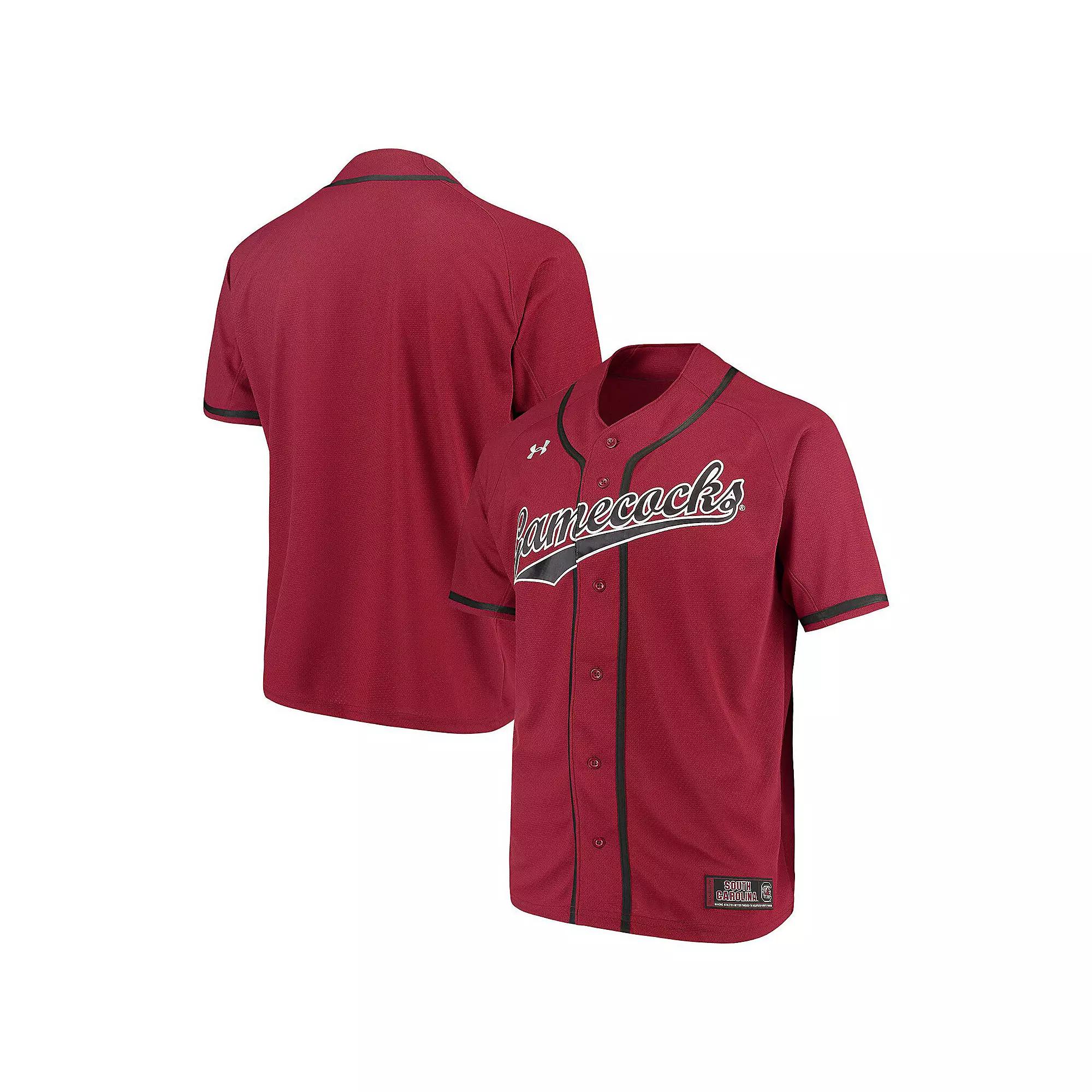 Men's Under Armour Garnet South Carolina Gamecocks Performance Replica Baseball Jersey,  Product Image