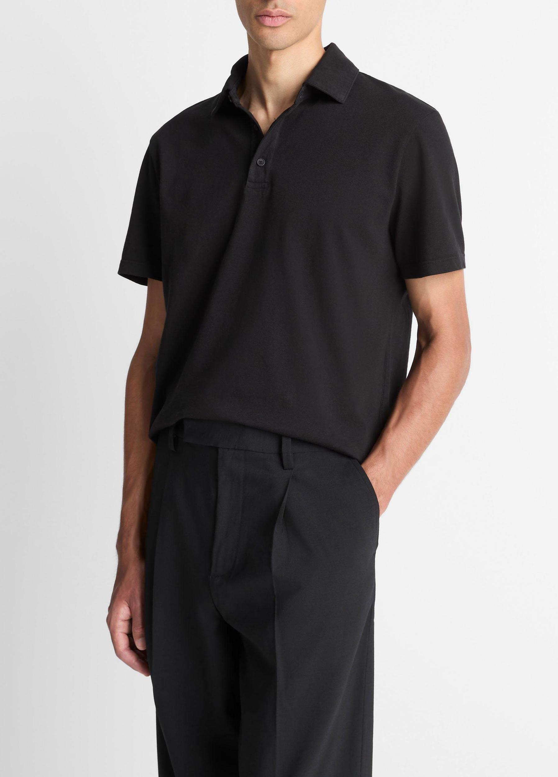 Garment Dye Cotton Polo Shirt Product Image