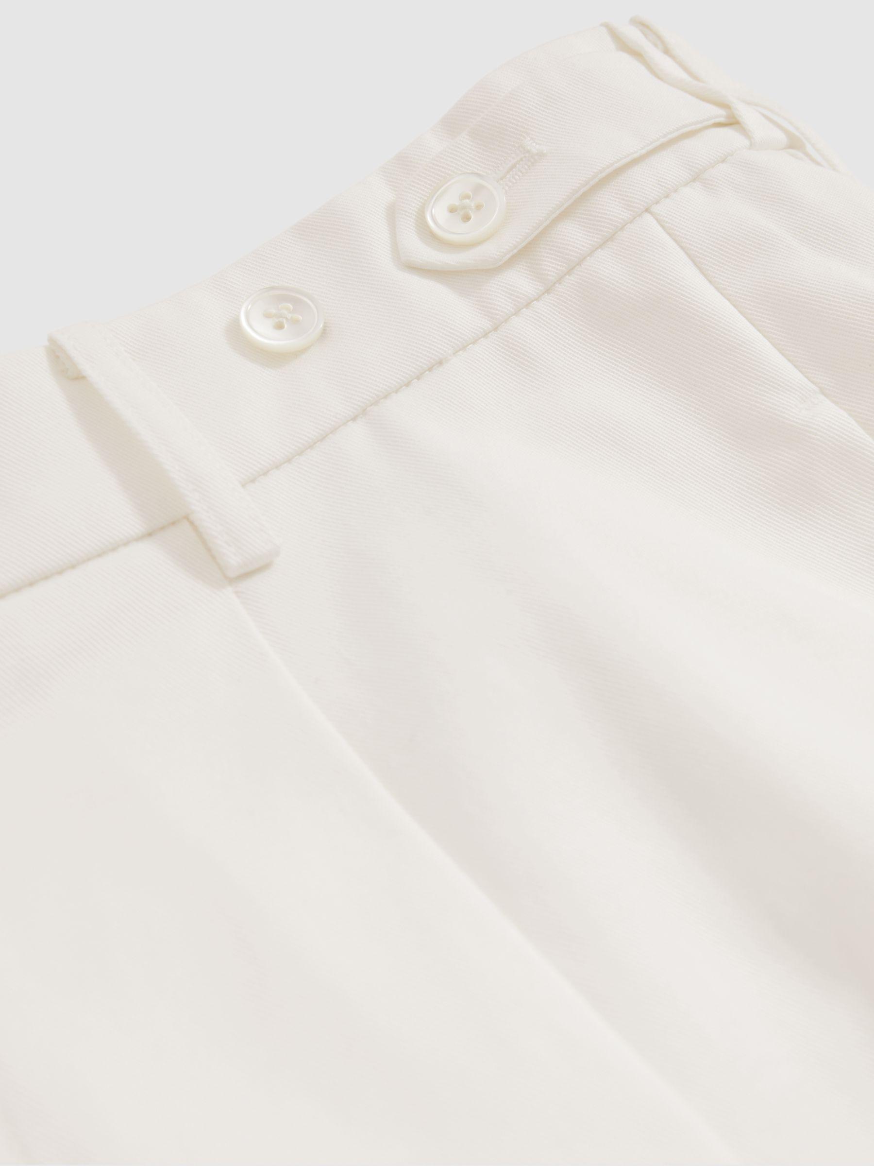 Reiss | Les 100 Ciels Wide Leg Trousers in White Product Image
