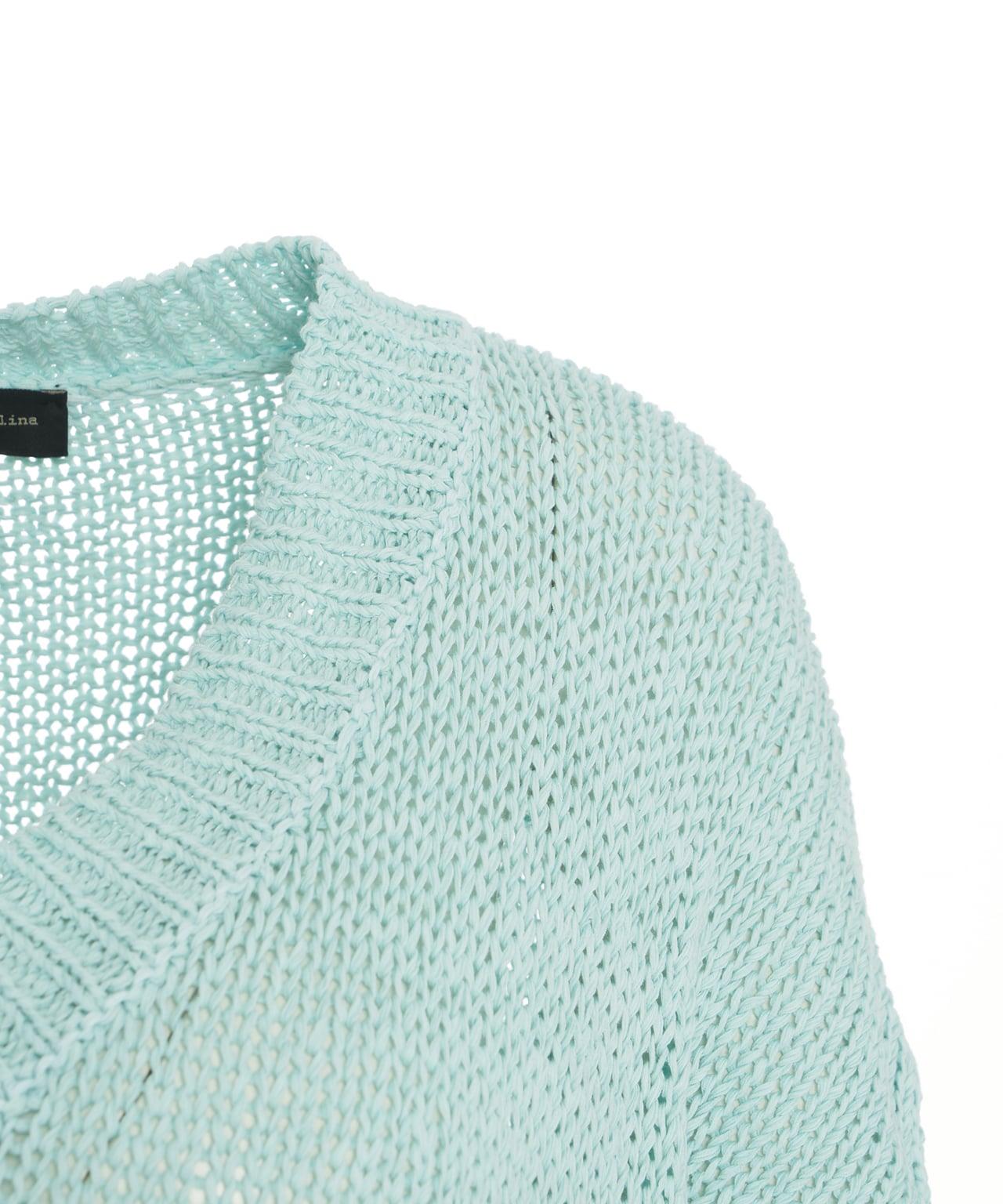 Knit sweater with V-neck Product Image