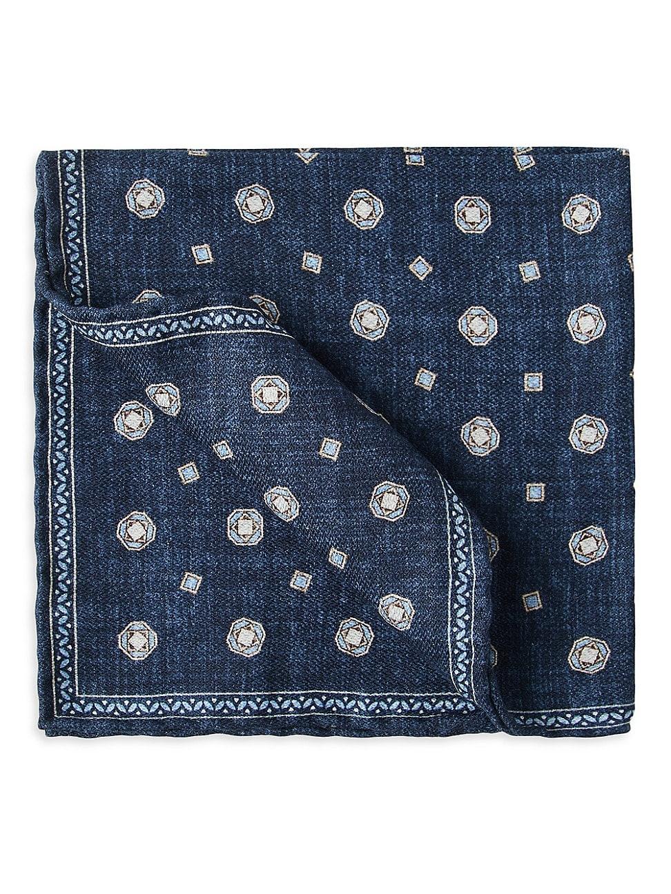 Mens Double Face Silk Pocket Square Product Image