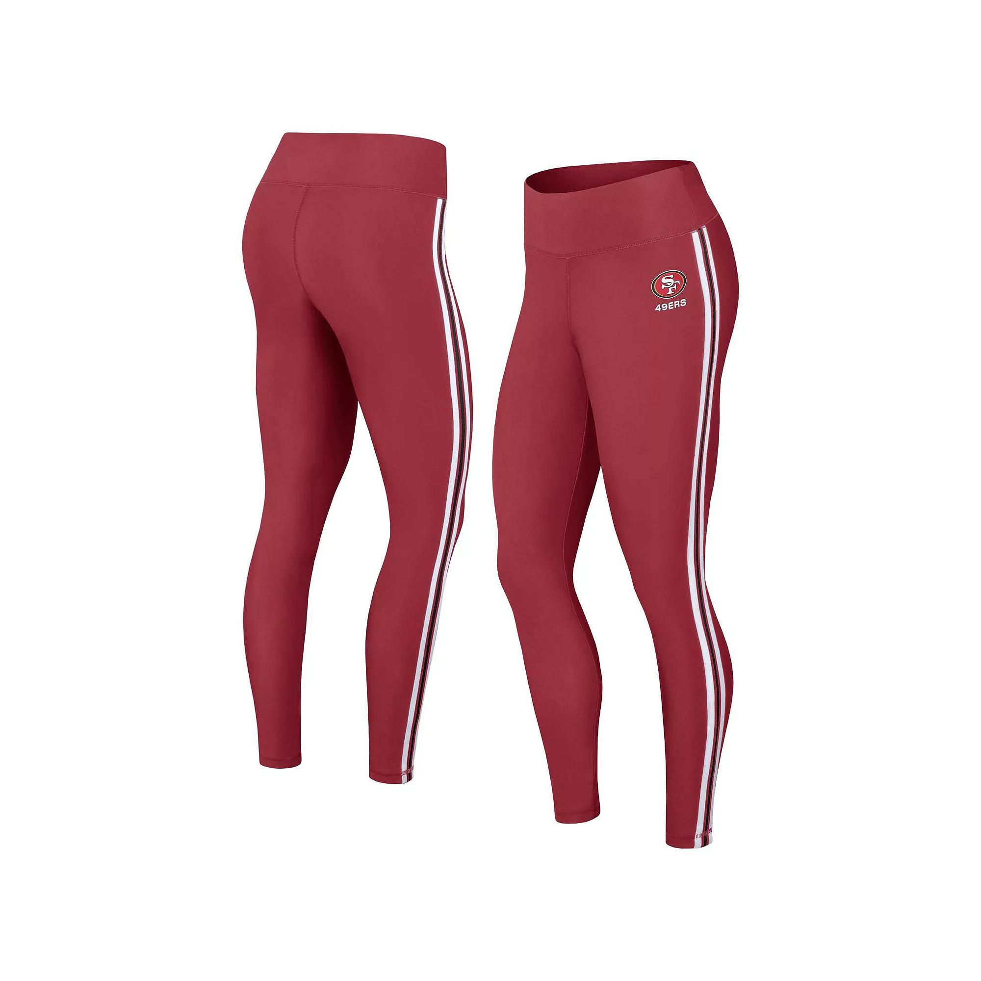 Women's WEAR by Erin Andrews Charcoal Los Angeles Chargers Color Block Leggings,  Product Image