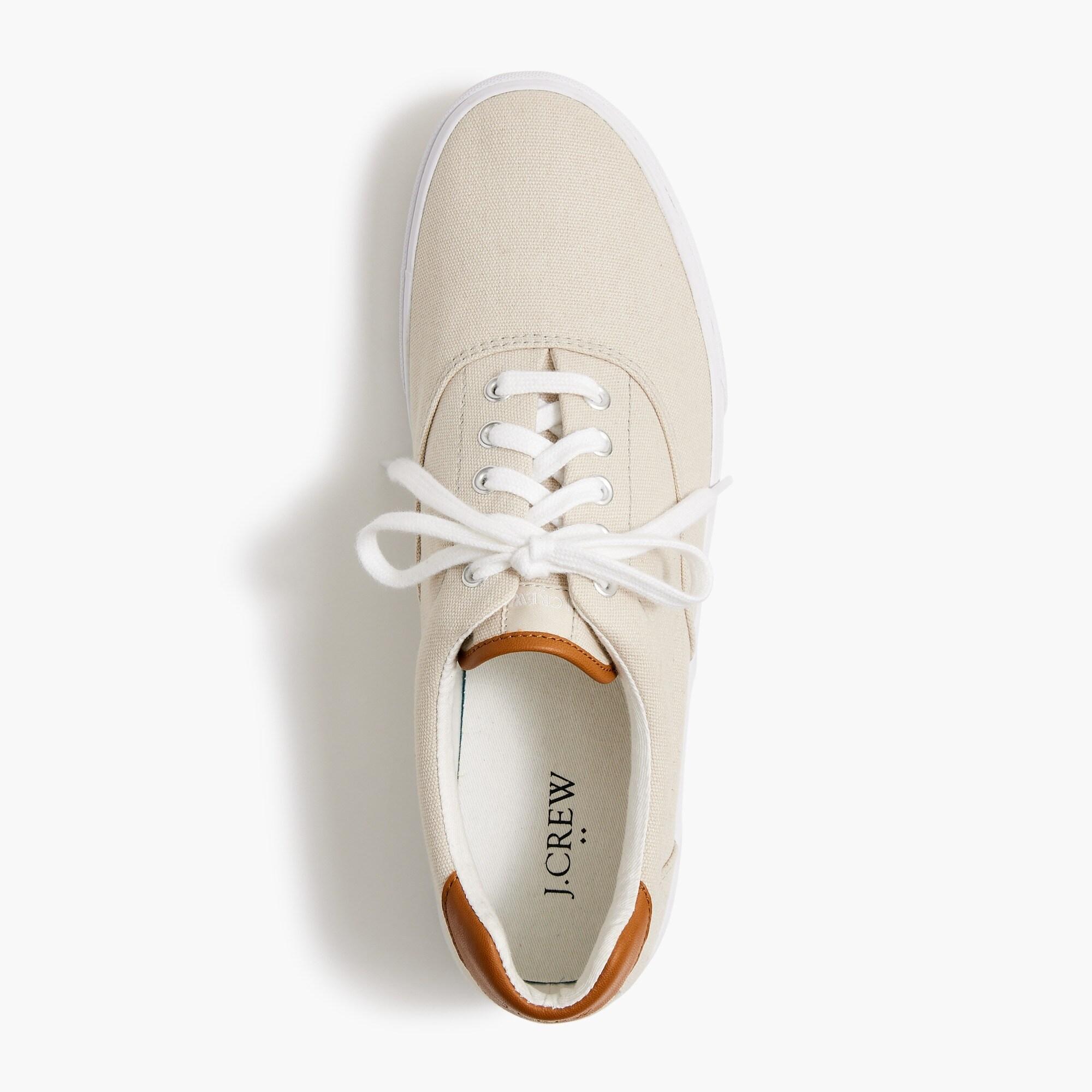 Canvas lace-up sneakers Product Image