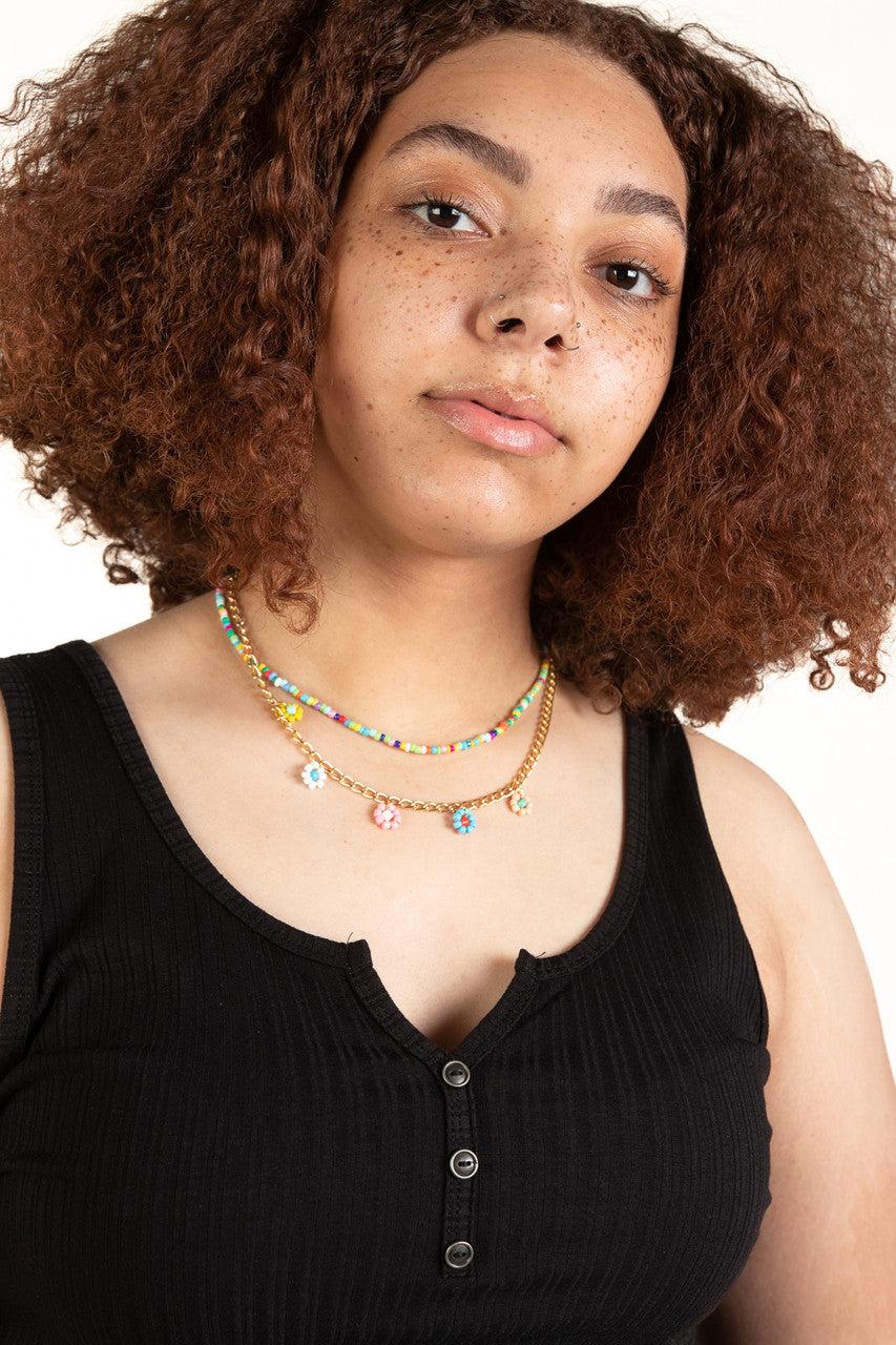 Extended Sizes Black Notch Henley Tank Product Image