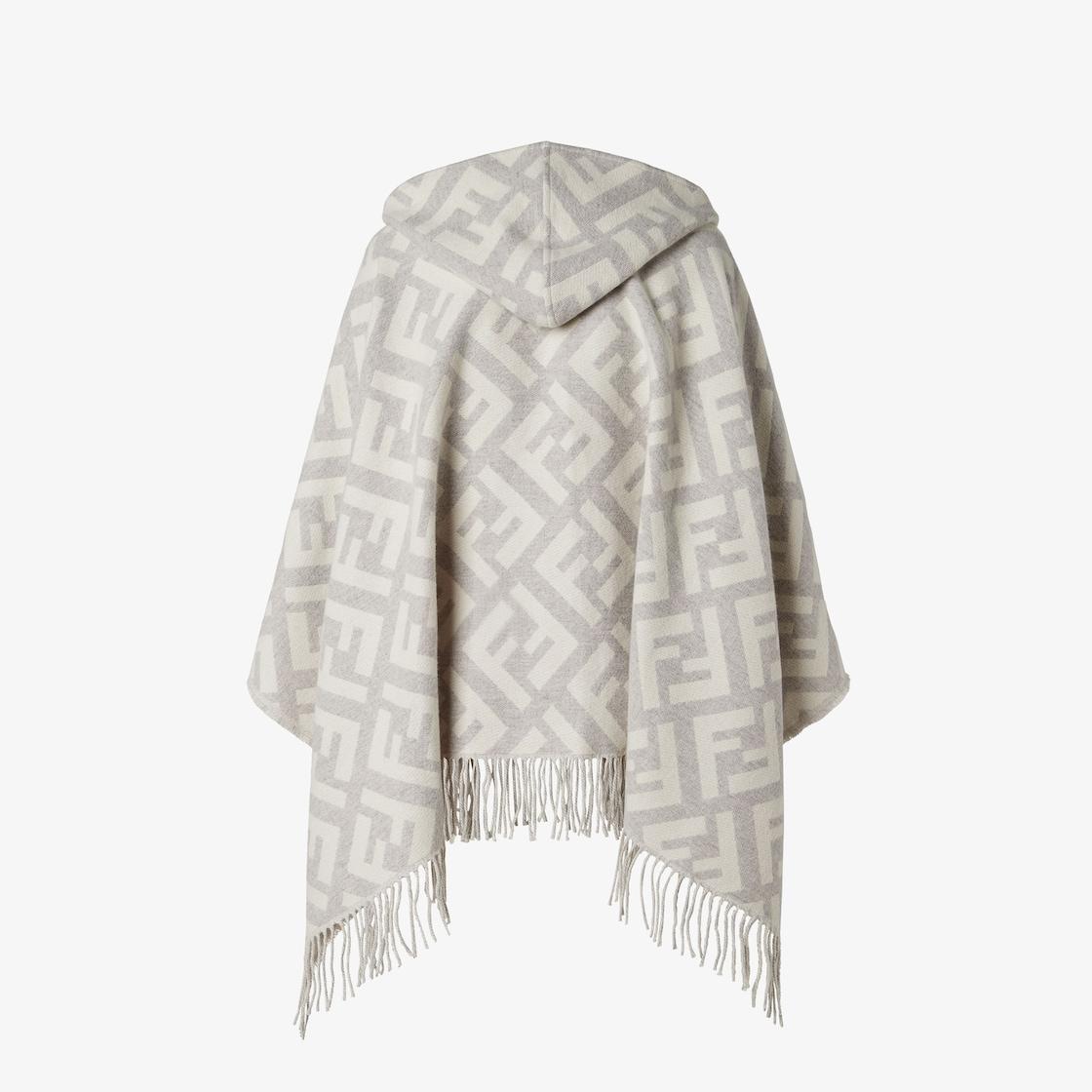 FF PonchoGray cashmere poncho Product Image