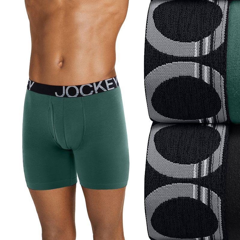 Big & Tall Jockey® 2-Pack ActiveStretch™ Midway® 7" Long-Leg Boxer Briefs, Men's,  Product Image