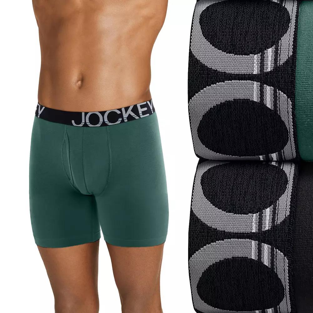 Big & Tall Jockey® 2-Pack ActiveStretch™ Midway® 7" Long-Leg Boxer Briefs, Men's,  Product Image