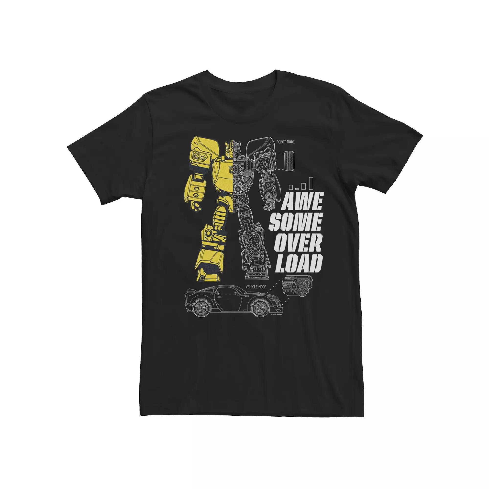 Men's Transformers Bumblebee "Awesome Overload" Tee, Size: XL, Black Product Image