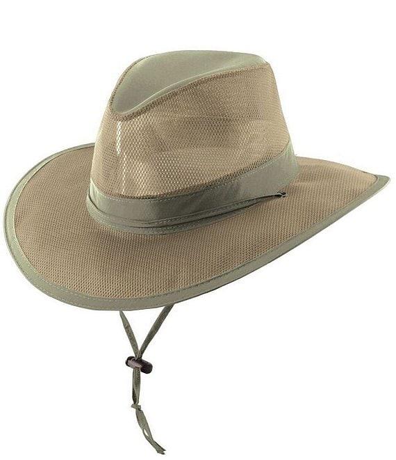 Dorfman Milano Basin Supplex® Mesh Safari 3#double; Brim Hat Product Image