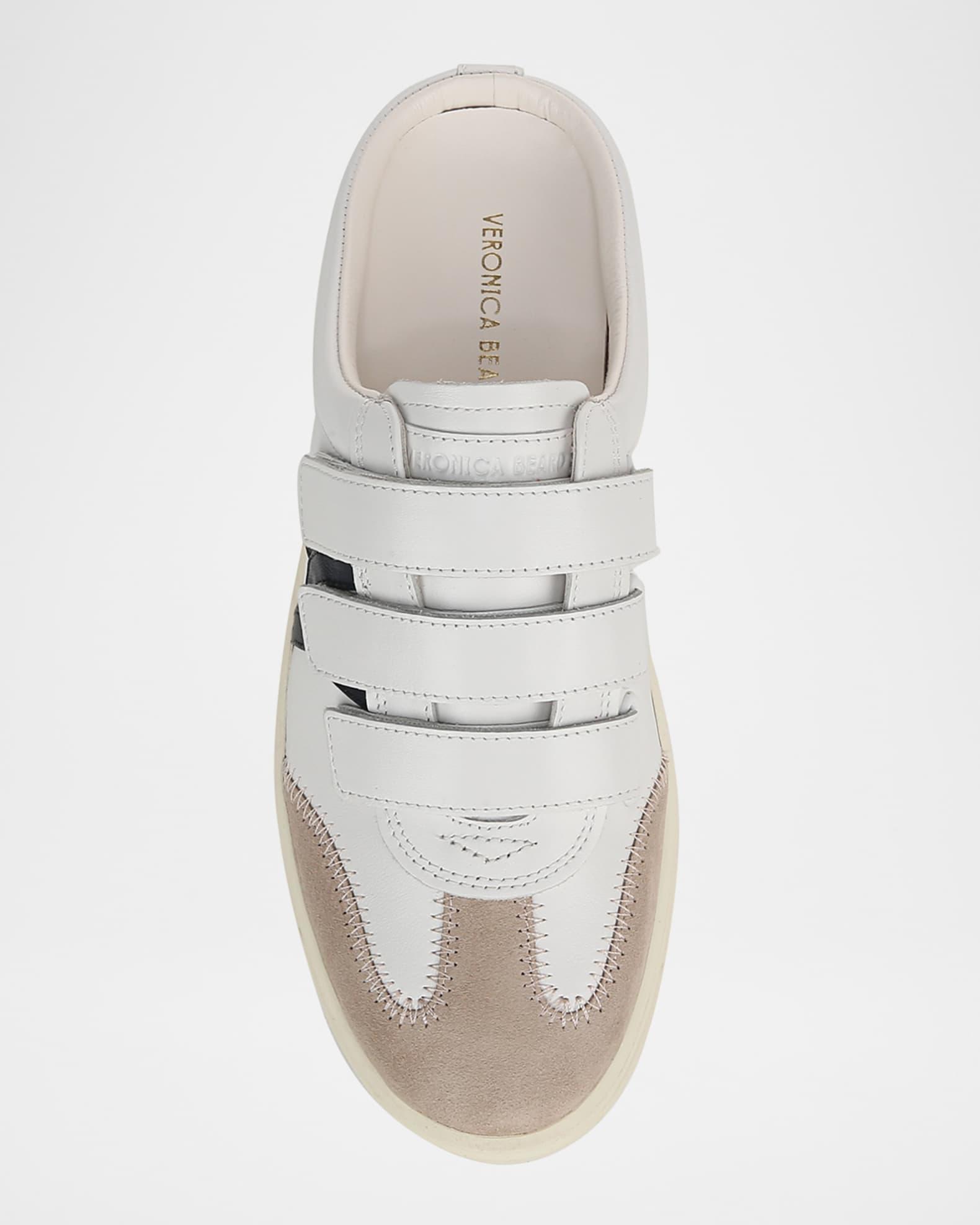 Reagan Mixed Leather Triple-Grip Mule Sneakers Product Image