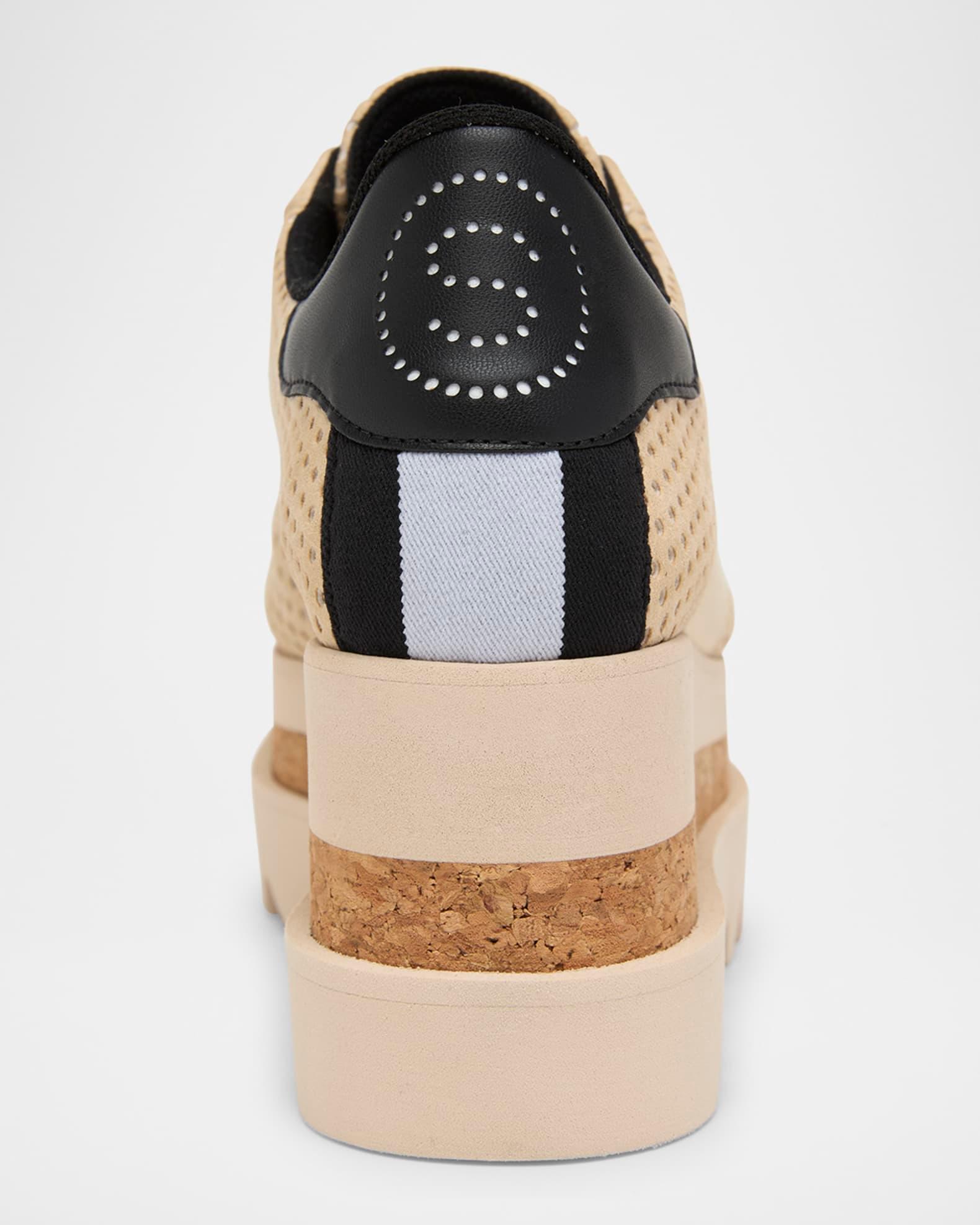 Sneakelyse Vegan Perforated Platform Sneakers Product Image