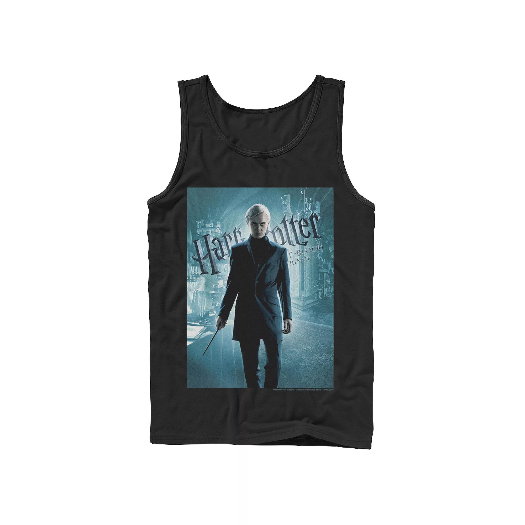 Men's Harry Potter Half-Blood Prince Draco Malfoy Character Poster Graphic Tank Top,  Product Image