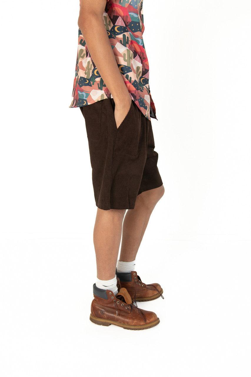 Coffee Cord Shorts Product Image